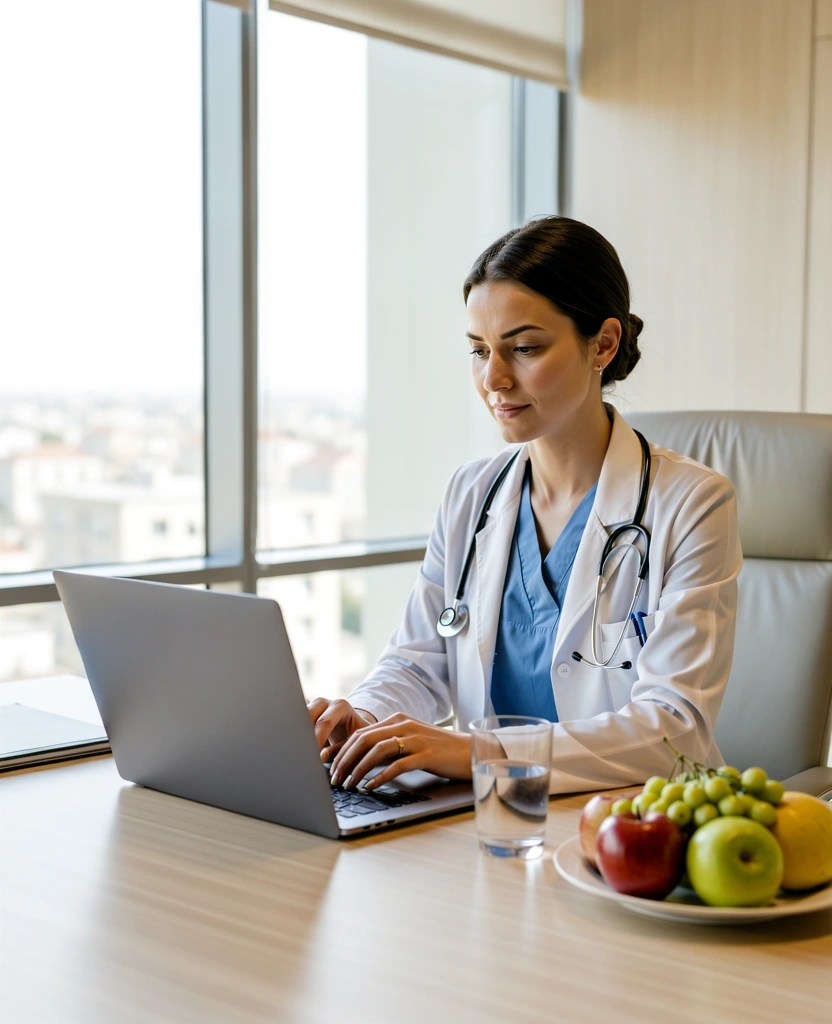 Nutritionist in Tirana office